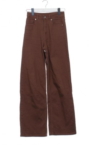 Dámské džíny  H&M Divided, Velikost XXS, Barva Hnědá, Cena  420,00 Kč