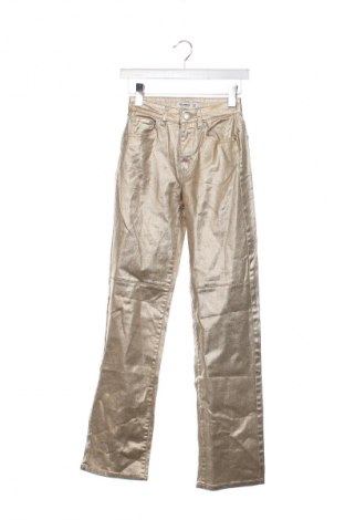 Blugi de femei Pull&Bear, Mărime XXS, Culoare Auriu, Preț 54,99 Lei