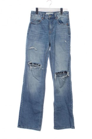 Дамски дънки Stradivarius, Размер XS, Цвят Син, Цена 15,93 €