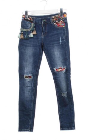 Damskie jeansy Unbranded, Rozmiar XS, Kolor Niebieski, Cena 79,15 zł