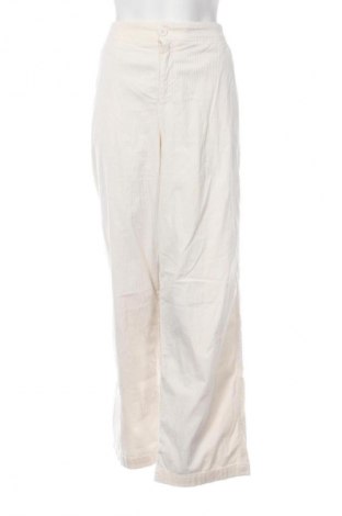 Pantaloni de velvet de femei United Colors Of Benetton, Mărime L, Culoare Ecru, Preț 130,33 Lei