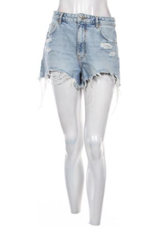 Pantaloni scurți de femei Bershka, Mărime M, Culoare Albastru, Preț 47,99 Lei