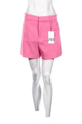 Pantaloni scurți de femei Zara, Mărime S, Culoare Roz, Preț 122,68 Lei