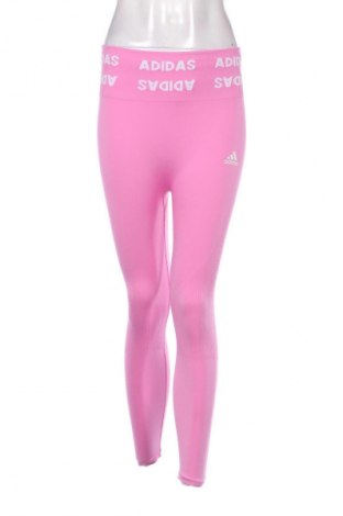 Damskie legginsy Adidas, Rozmiar S, Kolor Różowy, Cena 91,09 zł