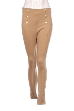 Damen Leggings Zara, Größe L, Farbe Beige, Preis 13,99 €
