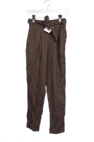 Damskie spodnie H&M, Rozmiar XS, Kolor Zielony, Cena 28,99 zł
