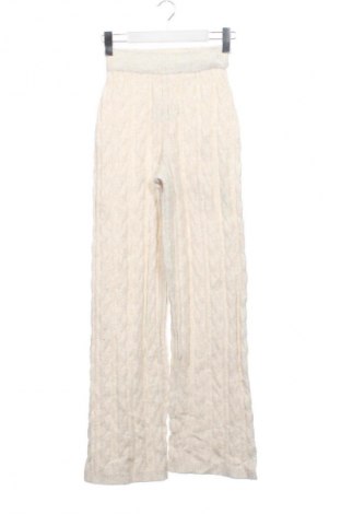 Pantaloni de femei H&M, Mărime XS, Culoare Ecru, Preț 67,99 Lei