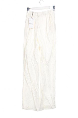 Damskie spodnie Stradivarius, Rozmiar XS, Kolor Biały, Cena 76,99 zł