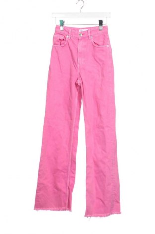 Damskie spodnie Zara, Rozmiar XXS, Kolor Różowy, Cena 74,00 zł