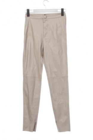 Damskie spodnie Zara, Rozmiar XS, Kolor Beżowy, Cena 74,01 zł