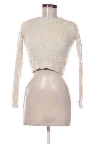 Damski sweter Bershka, Rozmiar XS, Kolor ecru, Cena 46,99 zł