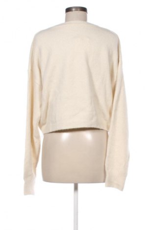 Pulover de femei Bershka, Mărime M, Culoare Ecru, Preț 145,99 Lei