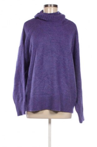 Damski sweter Laura Torelli, Rozmiar L, Kolor Fioletowy, Cena 36,99 zł