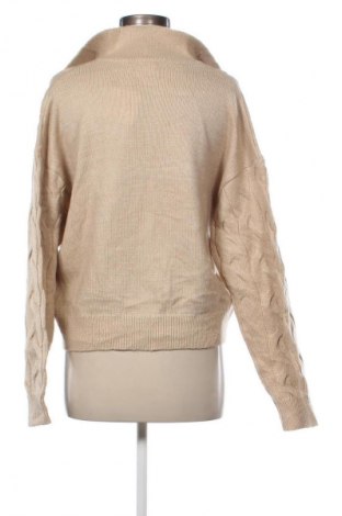 Pulover de femei Nice & Chic, Mărime M, Culoare Bej, Preț 41,99 Lei