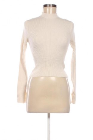 Pulover de femei Pull&Bear, Mărime M, Culoare Ecru, Preț 78,20 Lei