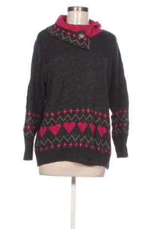 Γυναικείο πουλόβερ Ulla Popken, Μέγεθος XL, Χρώμα Πολύχρωμο, Τιμή 15,99 €