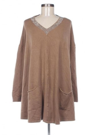 Γυναικείο πουλόβερ Unbranded, Μέγεθος XXL, Χρώμα Καφέ, Τιμή 11,99 €