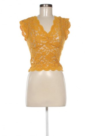 Дамски топ Zara, Размер L, Цвят Жълт, Цена 9,21 €