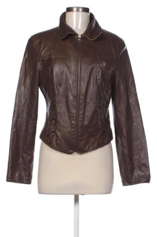 Дамско кожено яке BIBA + pariscop, Размер M, Цвят Кафяв, Цена 50,00 €