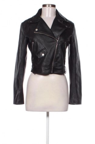 Damen Lederjacke Bershka, Größe S, Farbe Schwarz, Preis € 20,99