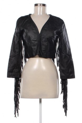 Geacă de piele pentru femei H&M, Mărime M, Culoare Negru, Preț 156,40 Lei