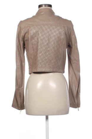 Damen Lederjacke In Wear, Größe M, Farbe Beige, Preis 80,18 €