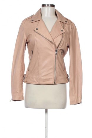 Geacă de piele pentru femei Mango, Mărime S, Culoare Bej, Preț 594,99 Lei