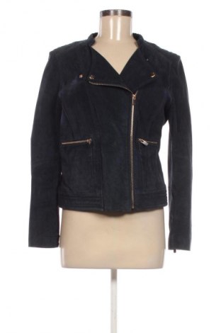 Damska kurtka skórzana Mango, Rozmiar L, Kolor Niebieski, Cena 225,06 zł