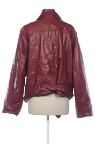 Dámska kožená bunda  SHEIN, Veľkosť 4XL, Farba Červená, Cena  16,95 €