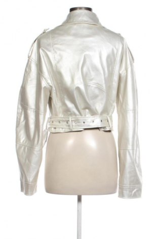 Damen Lederjacke SHEIN, Größe L, Farbe Silber, Preis 15,99 €