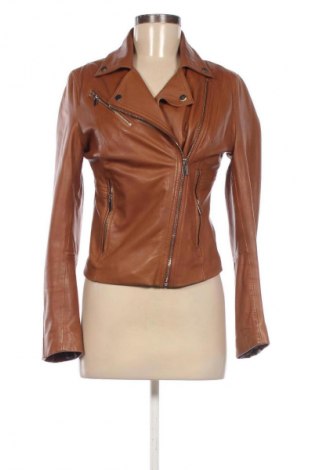 Damen Lederjacke Stradivarius, Größe S, Farbe Braun, Preis 49,68 €