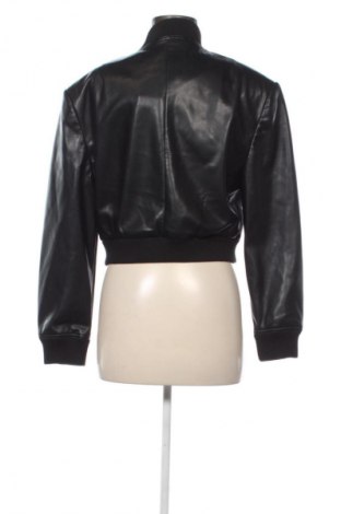 Geacă de piele pentru femei Stradivarius, Mărime M, Culoare Negru, Preț 294,99 Lei