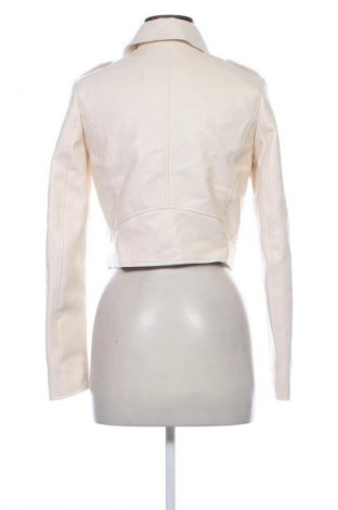 Damska kurtka skórzana Terranova, Rozmiar S, Kolor ecru, Cena 87,99 zł