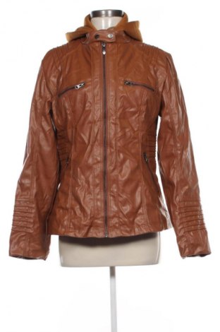 Geacă de piele pentru femei Unbranded, Mărime M, Culoare Maro, Preț 94,99 Lei