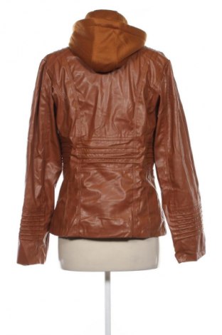 Geacă de piele pentru femei Unbranded, Mărime M, Culoare Maro, Preț 94,99 Lei