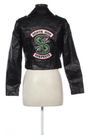 Дамско кожено яке Unbranded, Размер M, Цвят Черен, Цена 19,42 €