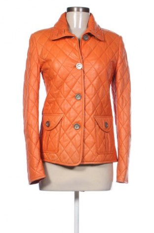 Дамско кожено яке Unbranded, Размер M, Цвят Оранжев, Цена 94,23 €