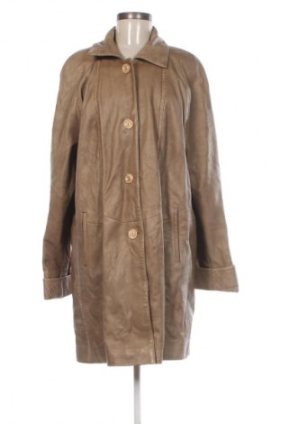 Дамско кожено яке Unbranded, Размер XL, Цвят Бежов, Цена 41,41 €