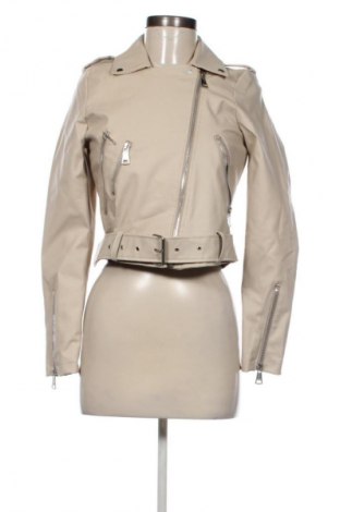 Damska kurtka skórzana Unbranded, Rozmiar S, Kolor Beżowy, Cena 160,75 zł