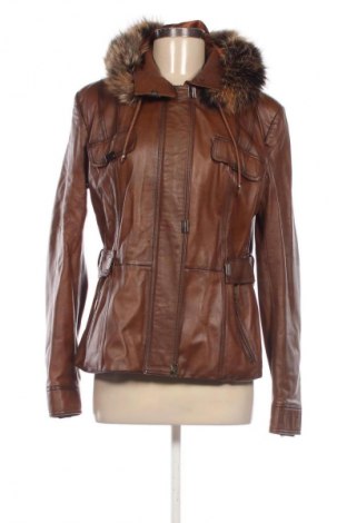 Γυναικείο δερμάτινο μπουφάν Unbranded, Μέγεθος 3XL, Χρώμα Καφέ, Τιμή 50,00 €