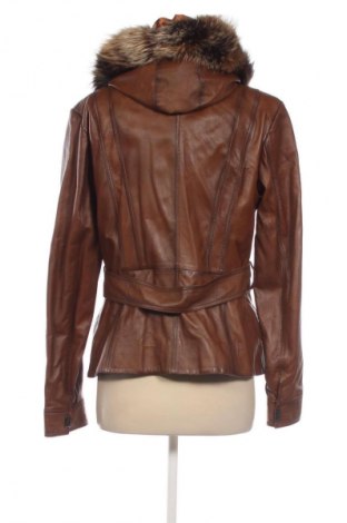 Γυναικείο δερμάτινο μπουφάν Unbranded, Μέγεθος 3XL, Χρώμα Καφέ, Τιμή 50,00 €