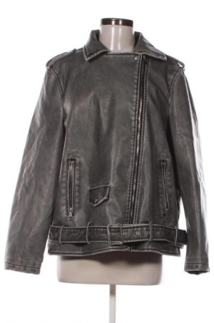 Geacă de piele pentru femei Unbranded, Mărime M, Culoare Gri, Preț 112,99 Lei