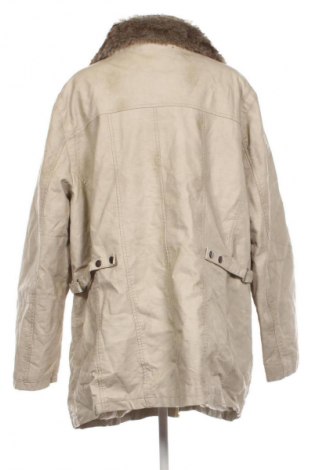 Γυναικείο δερμάτινο μπουφάν Yessica, Μέγεθος 3XL, Χρώμα  Μπέζ, Τιμή 20,99 €