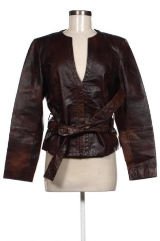 Damska kurtka skórzana Zara, Rozmiar XL, Kolor Brązowy, Cena 375,36 zł