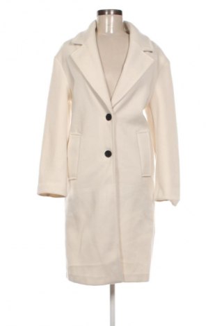 Dámský kabát  Bershka, Velikost XS, Barva Krémová, Cena  459,00 Kč