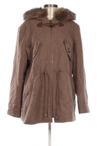 Damski płaszcz Cream, Rozmiar XL, Kolor Brązowy, Cena 1 116,56 zł