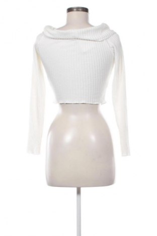 Helancă de femei Bershka, Mărime M, Culoare Alb, Preț 32,99 Lei