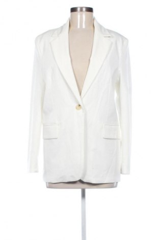 Sacou de femei Bershka, Mărime S, Culoare Alb, Preț 130,33 Lei