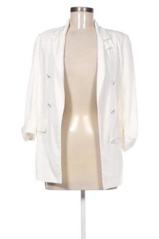 Sacou de femei Bershka, Mărime XS, Culoare Alb, Preț 130,33 Lei