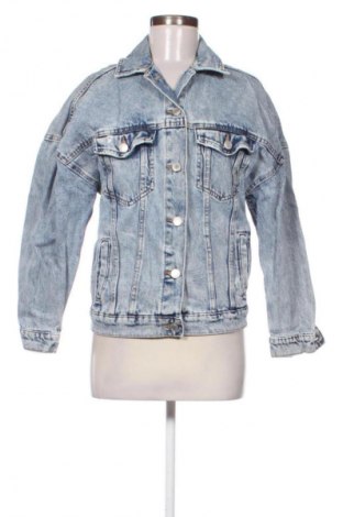 Γυναικείο μπουφάν Bershka, Μέγεθος XS, Χρώμα Μπλέ, Τιμή 20,00 €